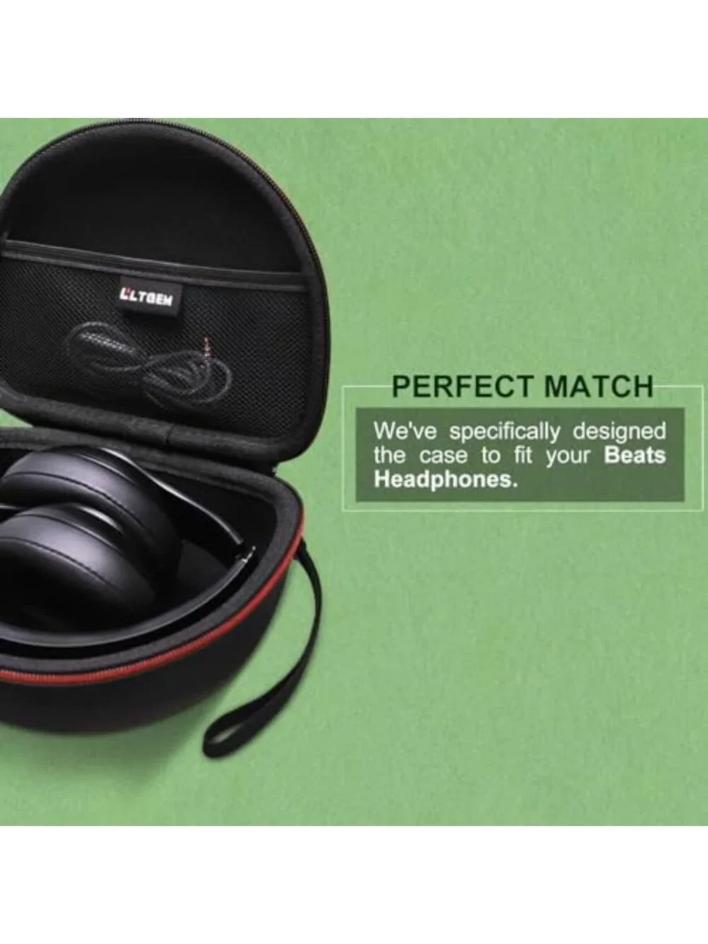 Stylish Orange Case for Wireless Headphones - Fits Beats Studio Pro & Solo